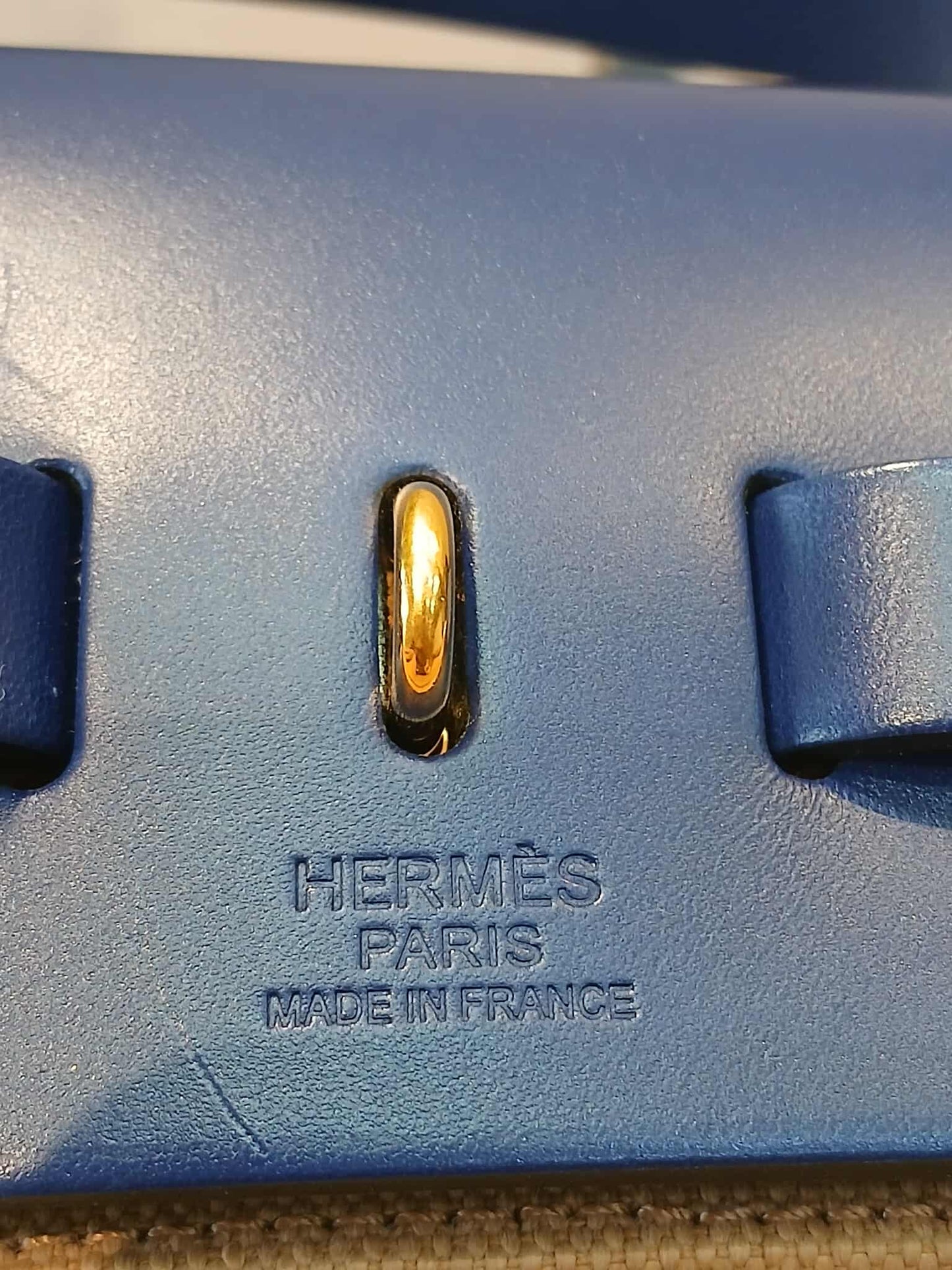 Hermes Herbag 31 Brown/Blue Stamp U 2022