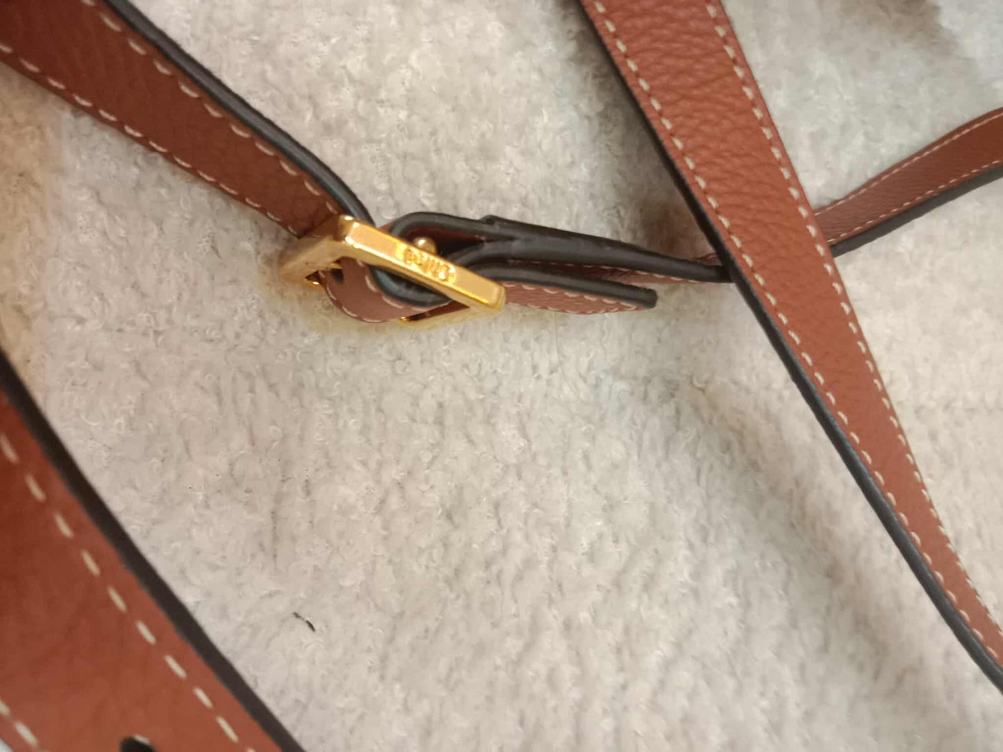 Chloe Marcie Leather Trimmed Raffia Basket Bag Tan