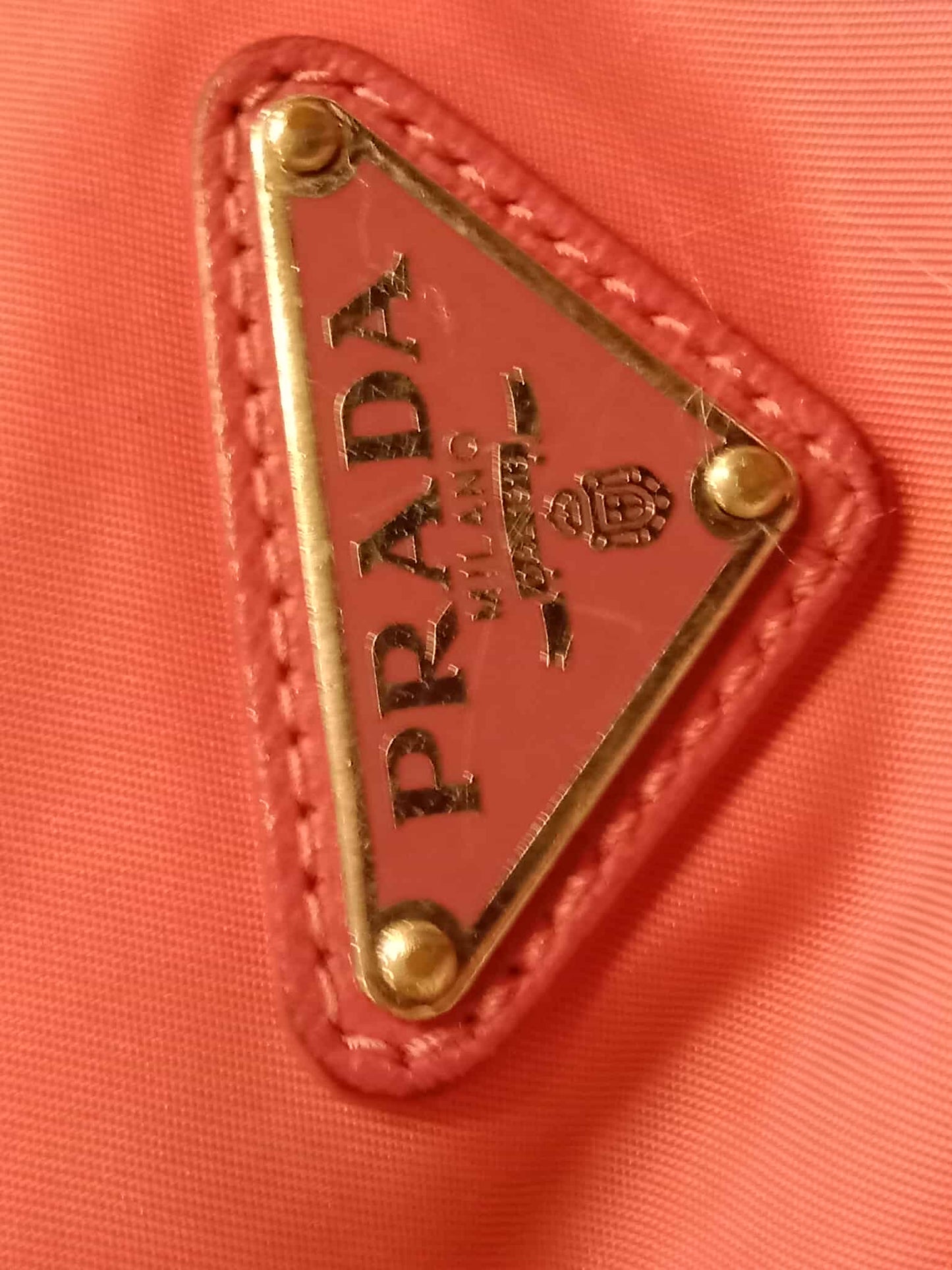 Prada Pink Tessuto Nylon/Leather Messenger Bag