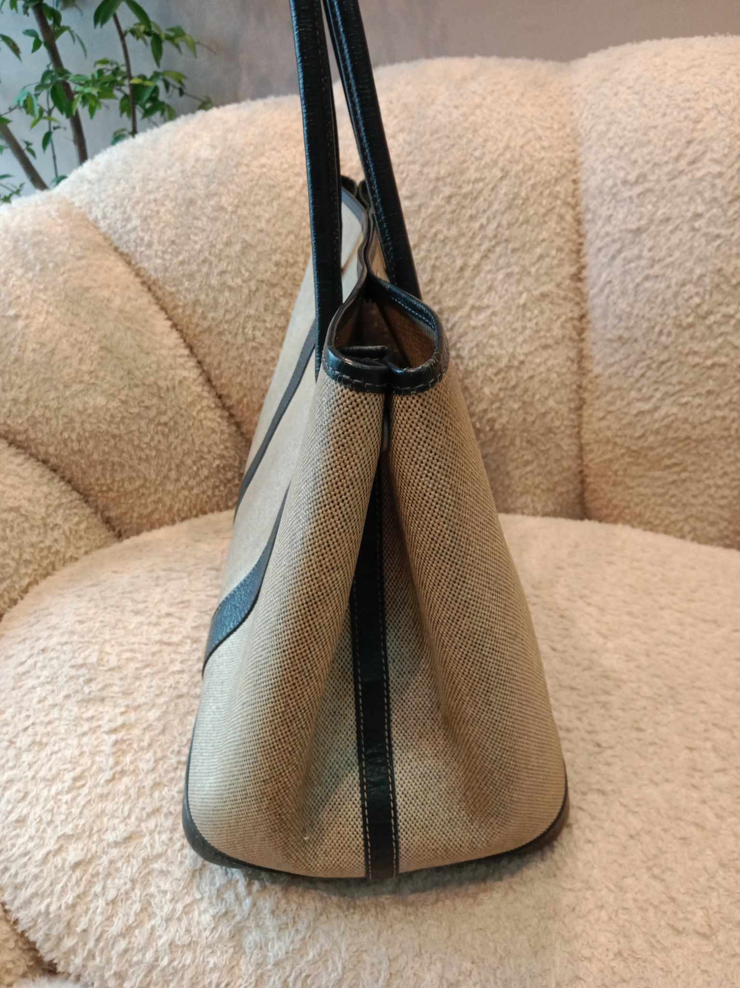Hermes GPT 36 Canvas Beige/Brown Stamp F Square 2002
