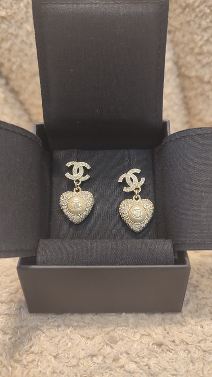 Chanel Gold Costume Earrings