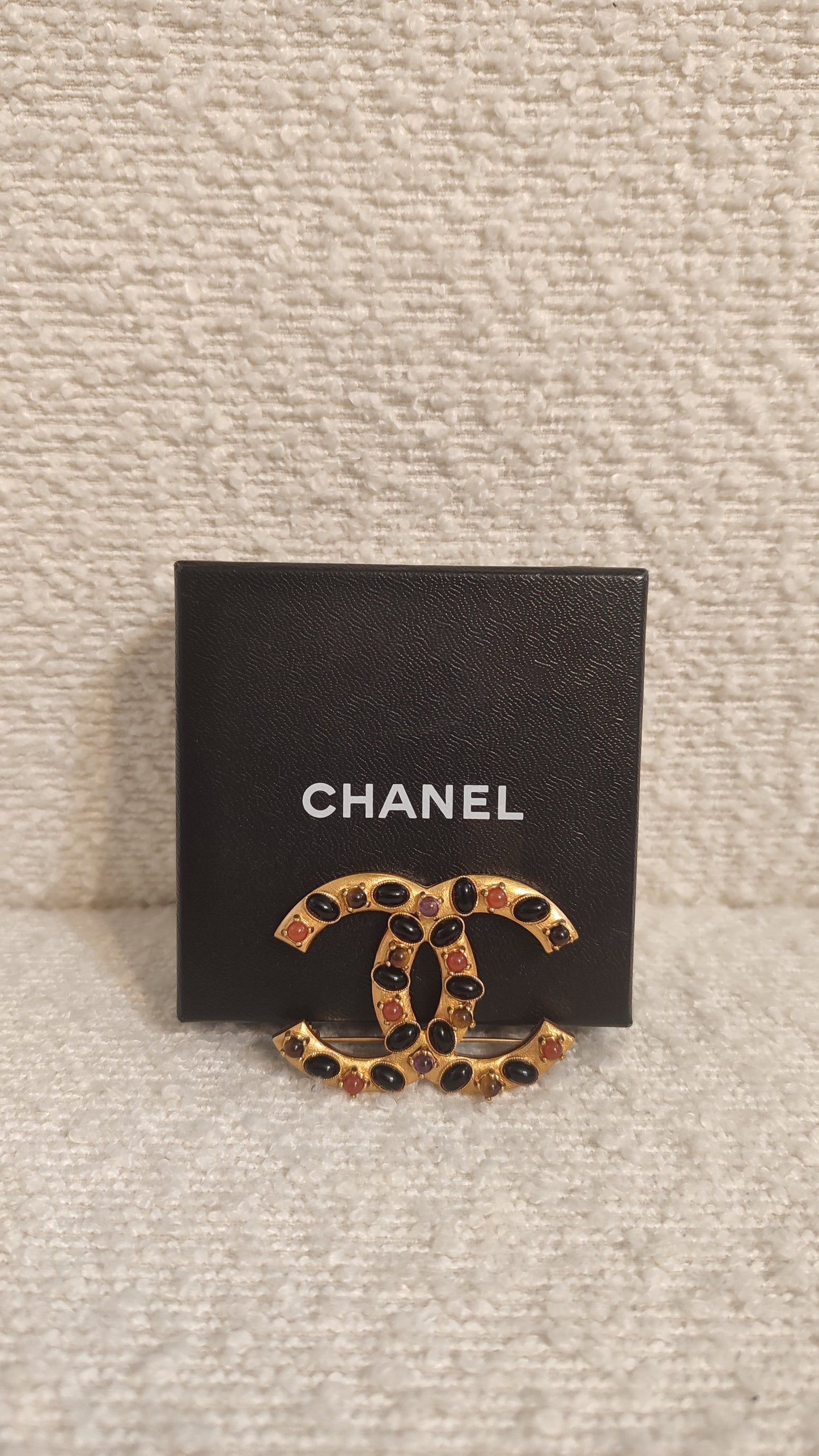 Chanel Yellow Gold w/ Black Beads