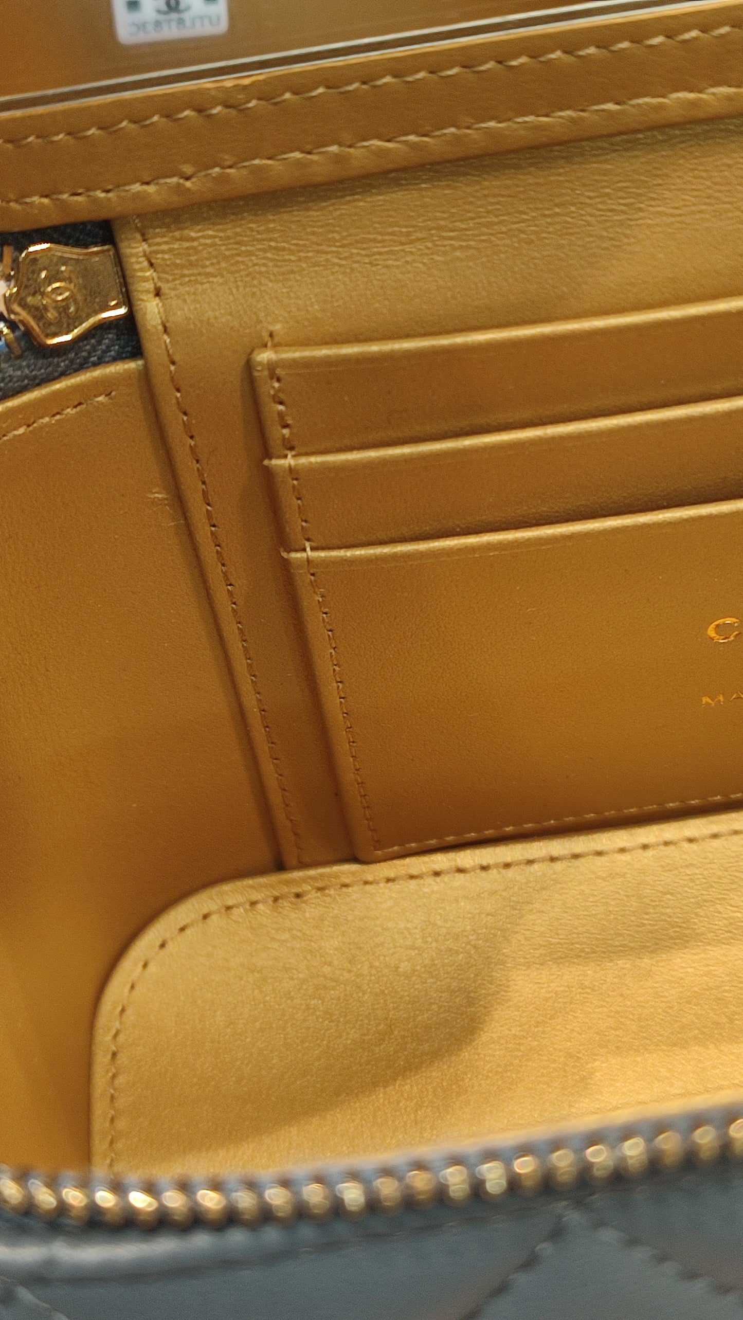 Chanel Pearlcrush Vanity Lambskin Denim Blue Microchipped