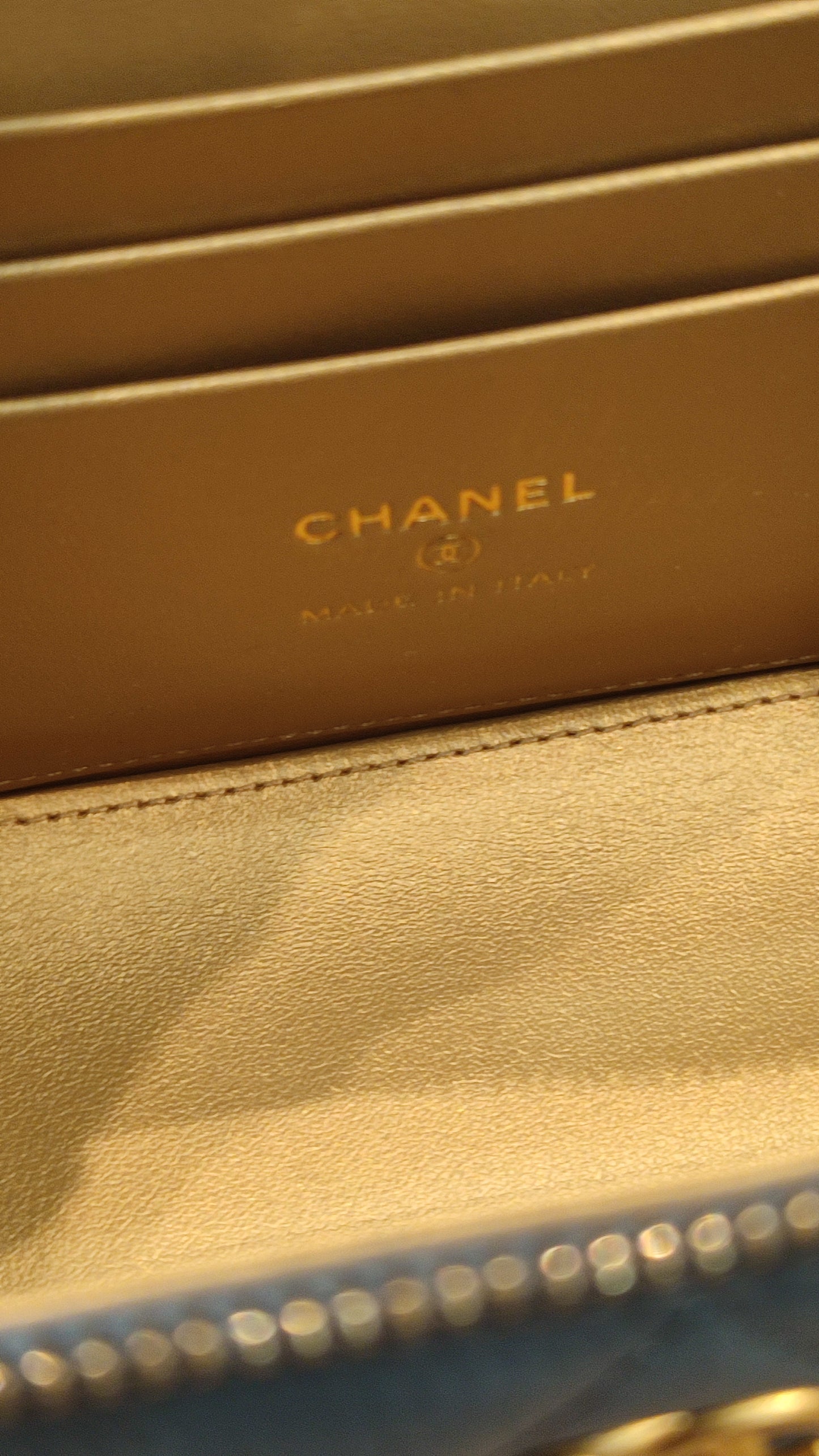 Chanel Pearlcrush Vanity Lambskin Denim Blue Microchipped