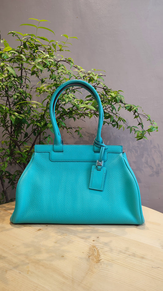 Moynat Pauline Turquoise Bag MM