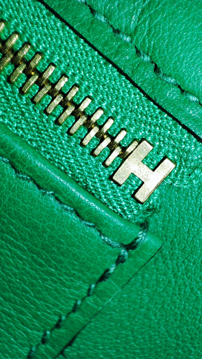 Hermes Birkin 25 Vert Vertigo Swift Stamp A 2017 Fullset