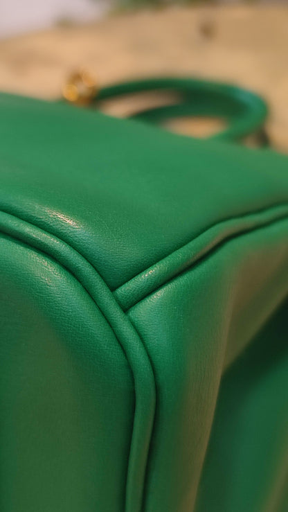 Hermes Birkin 25 Vert Vertigo Swift Stamp A 2017 Fullset