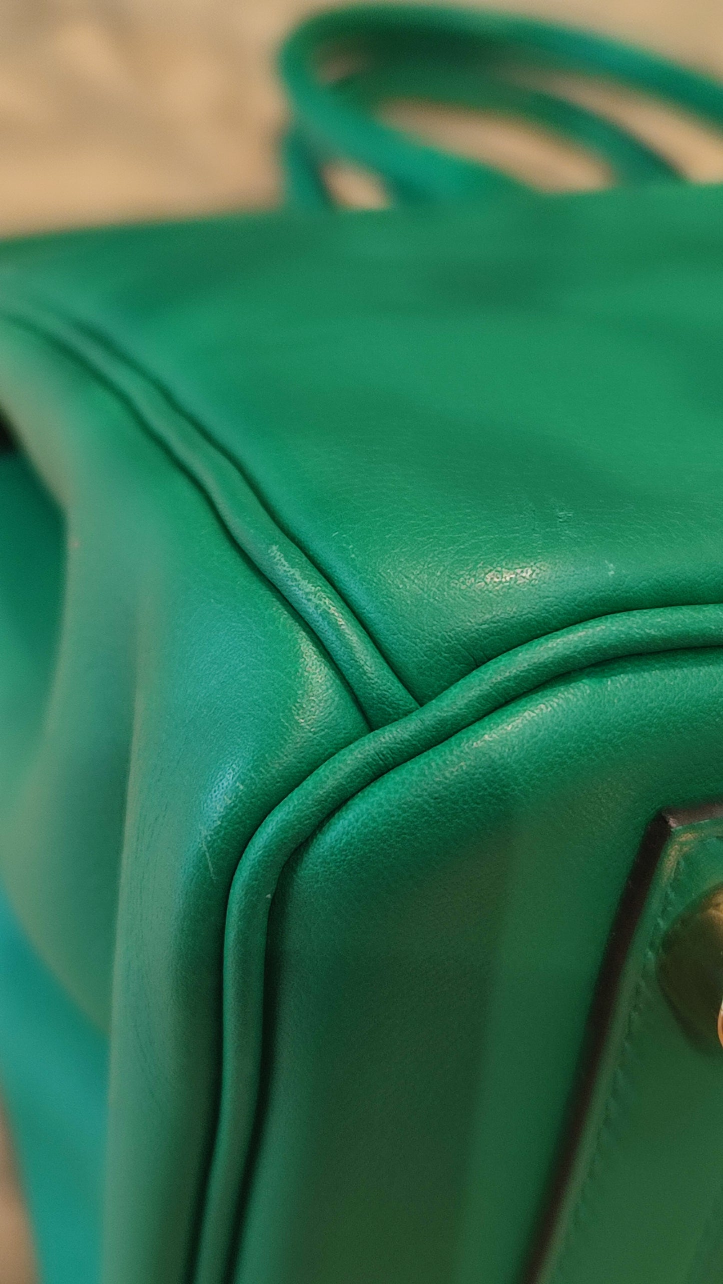 Hermes Birkin 25 Vert Vertigo Swift Stamp A 2017 Fullset