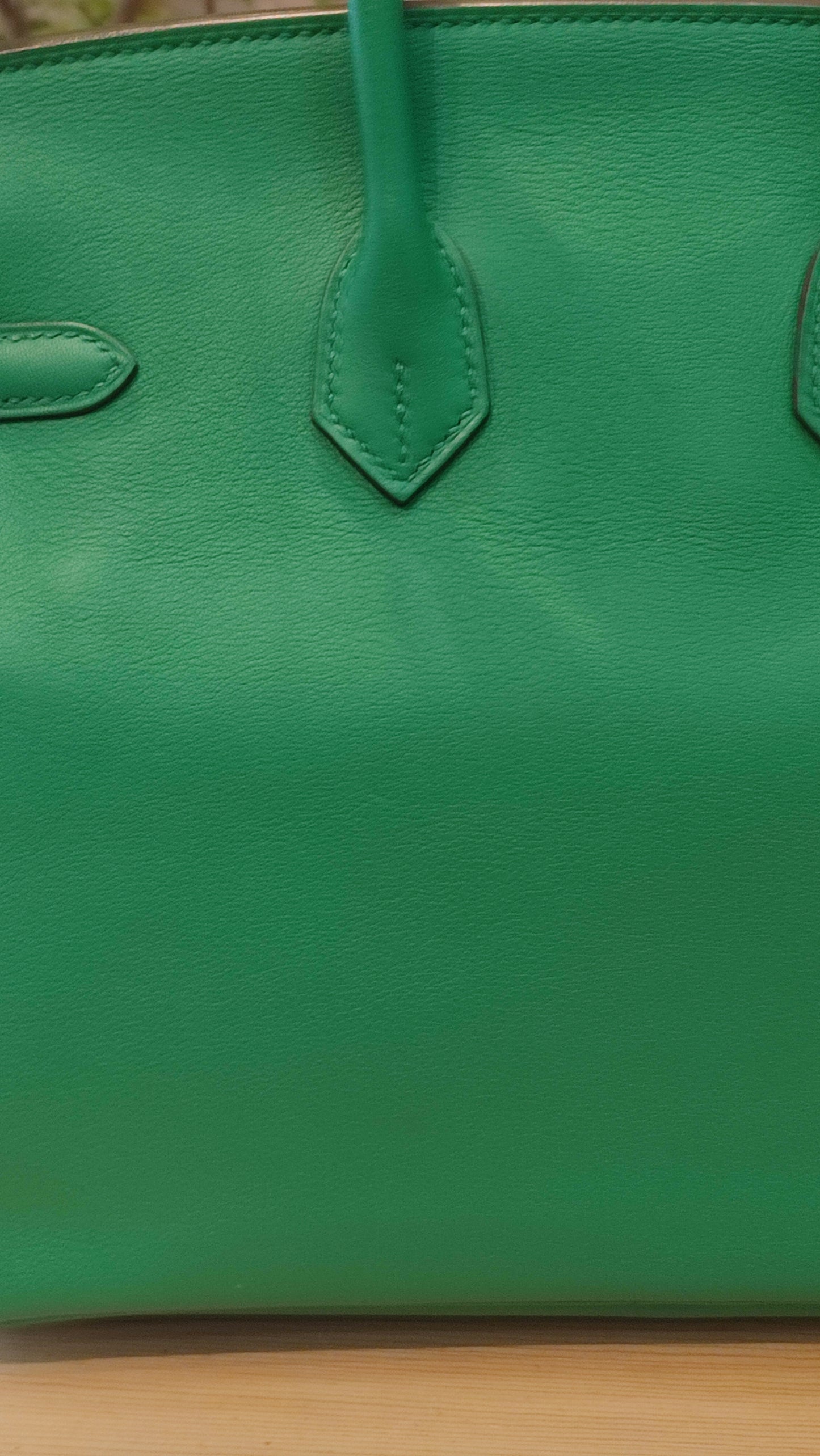 Hermes Birkin 25 Vert Vertigo Swift Stamp A 2017 Fullset