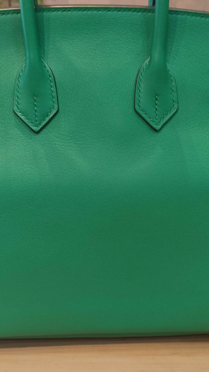 Hermes Birkin 25 Vert Vertigo Swift Stamp A 2017 Fullset