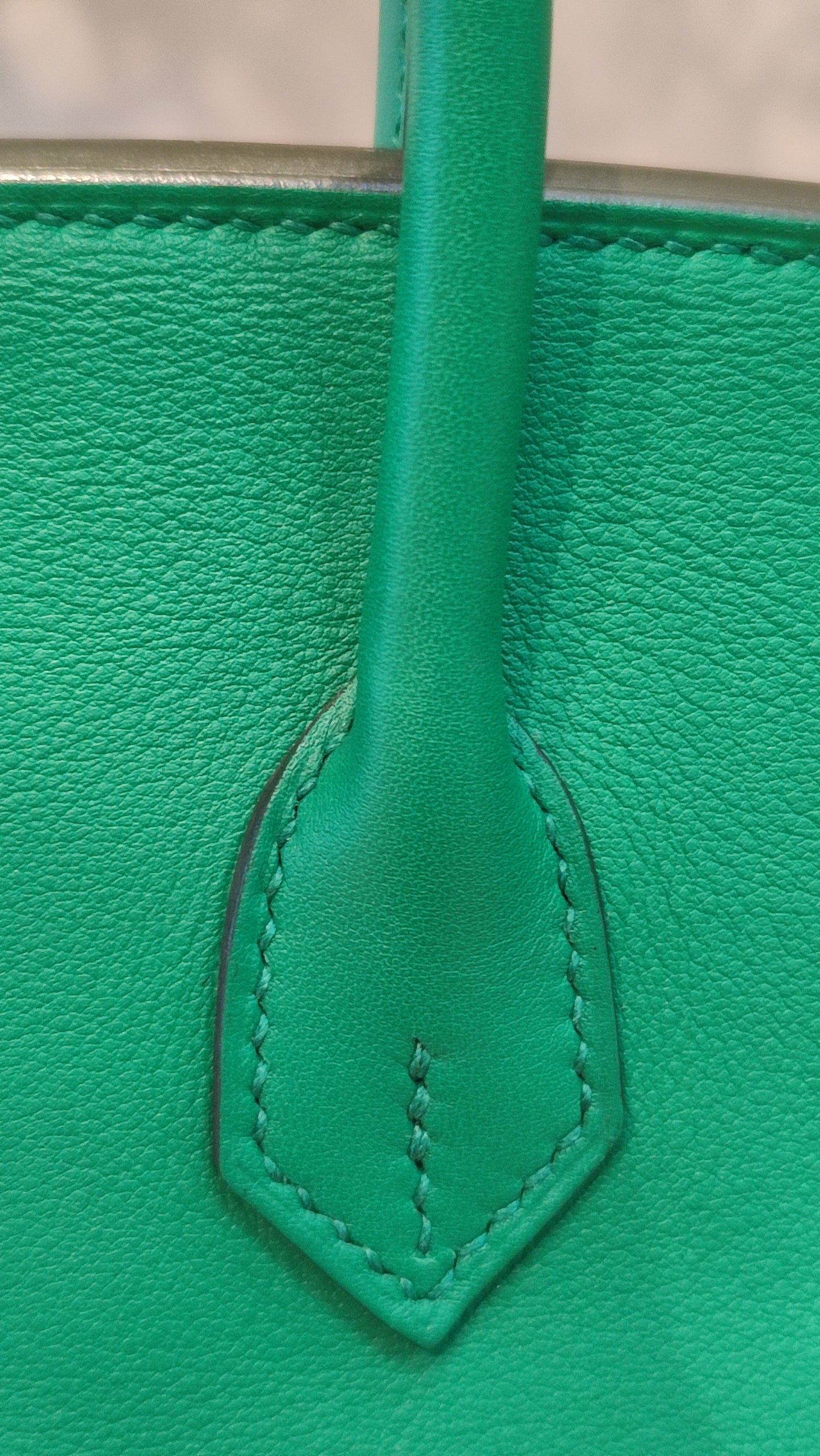 Hermes Birkin 25 Vert Vertigo Swift Stamp A 2017 Fullset