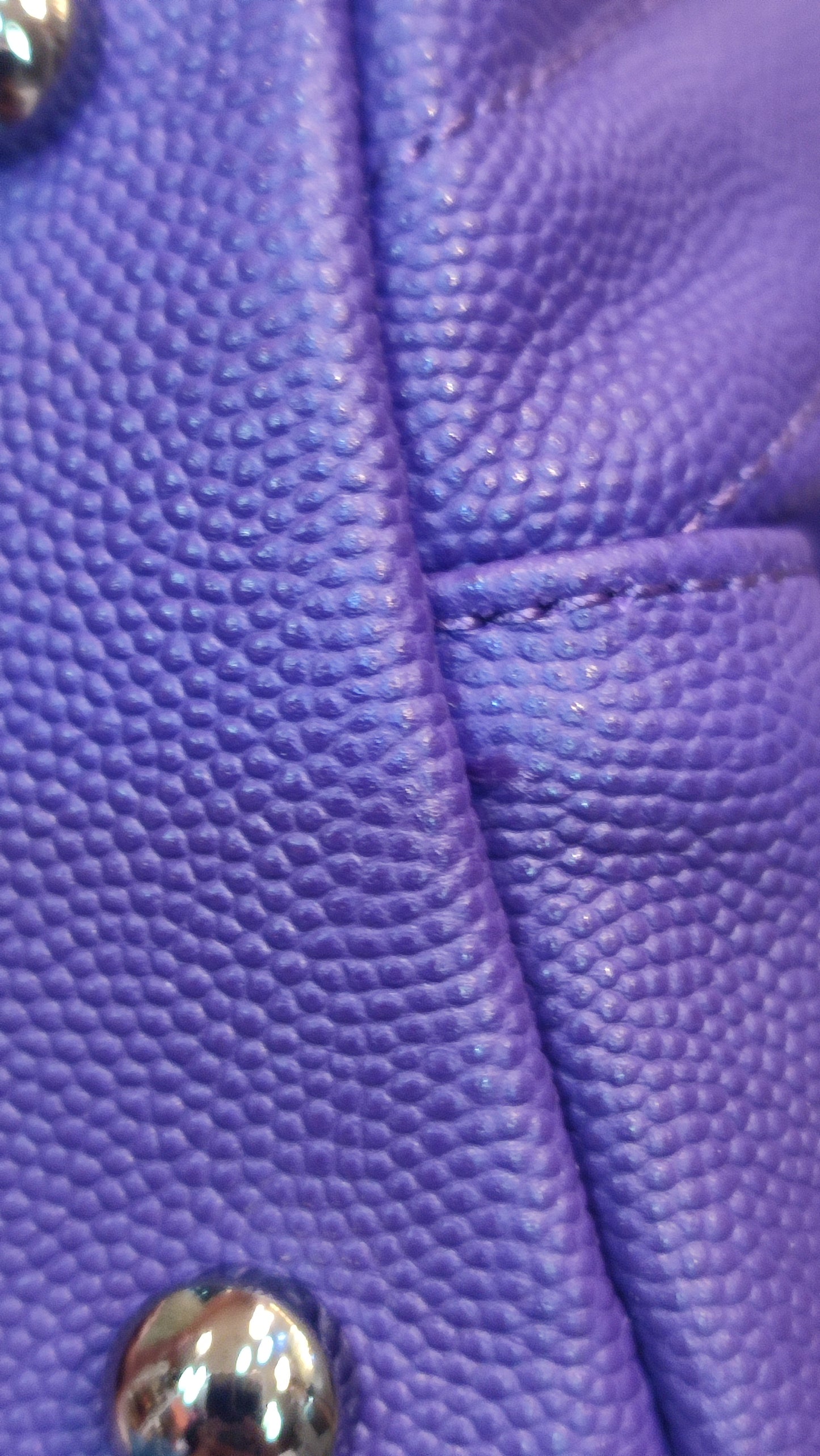 Chanel Chevron Cocohandle Medium Purple Series 28