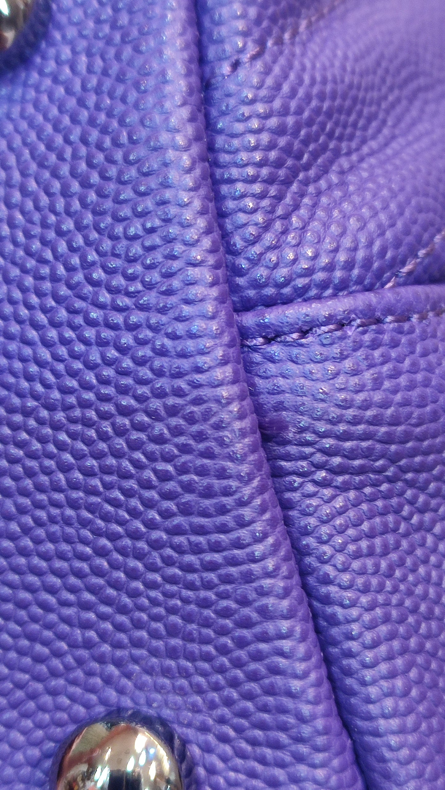 Chanel Chevron Cocohandle Medium Purple Series 28