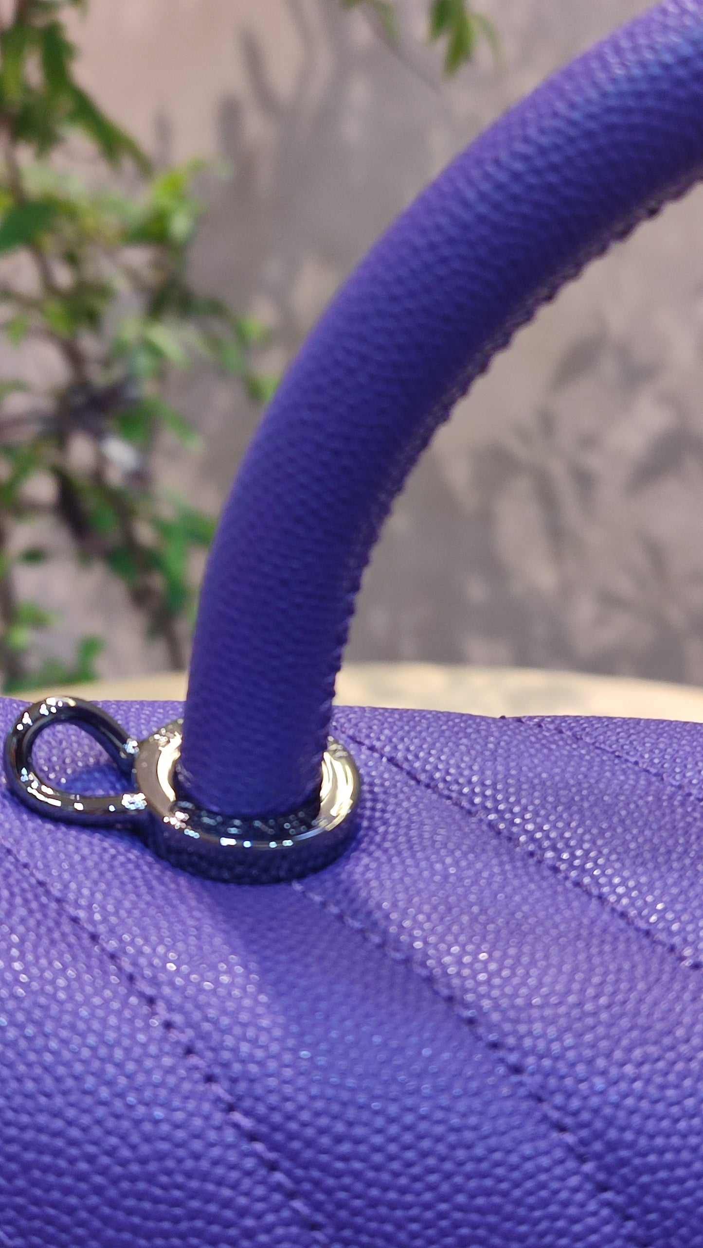 Chanel Chevron Cocohandle Medium Purple Series 28