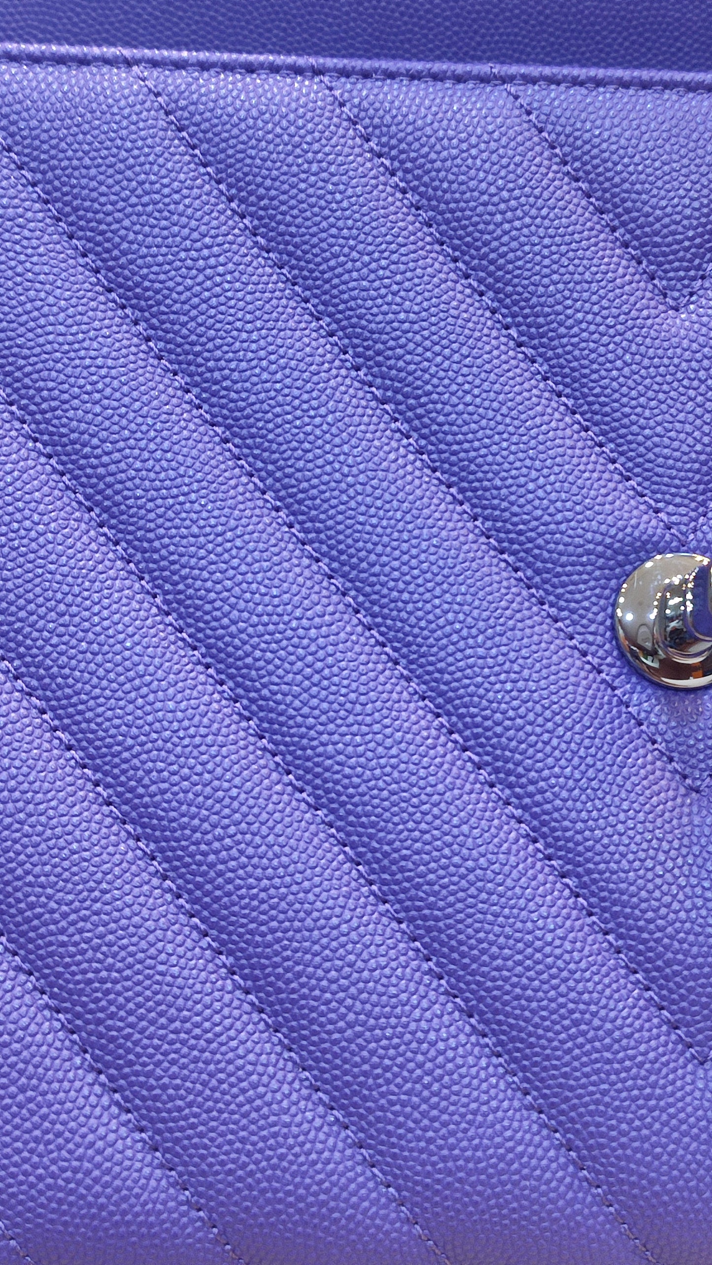 Chanel Chevron Cocohandle Medium Purple Series 28