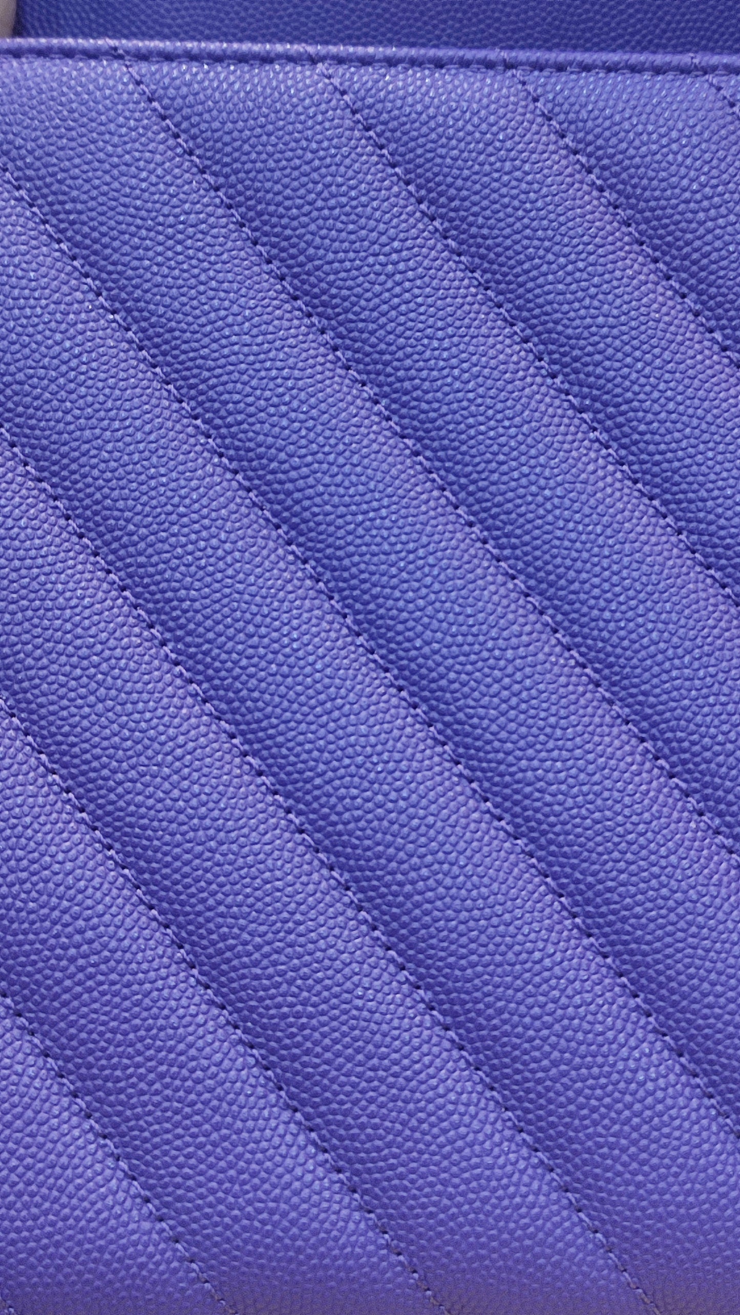Chanel Chevron Cocohandle Medium Purple Series 28