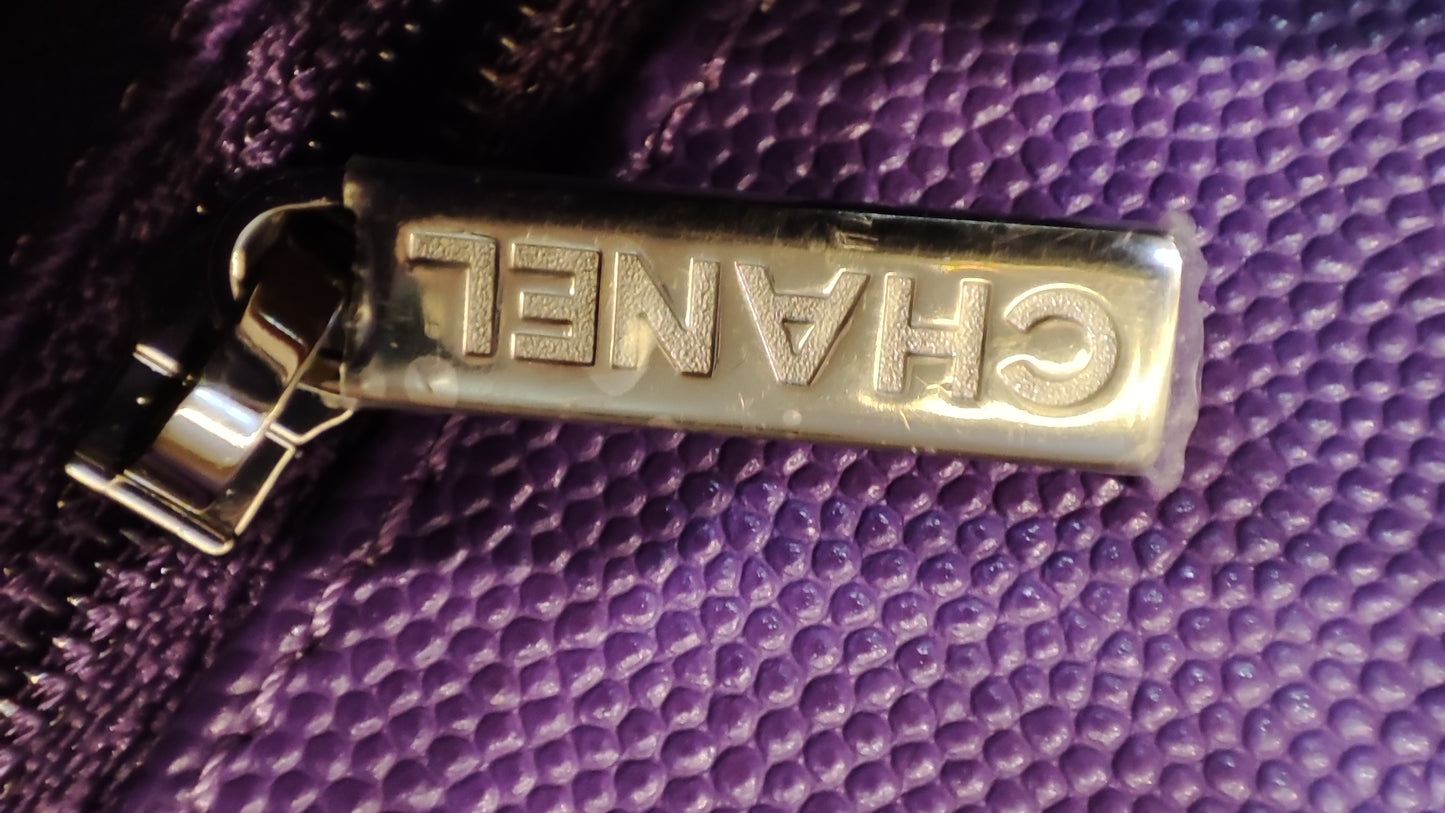 Chanel Chevron Cocohandle Medium Purple Series 28