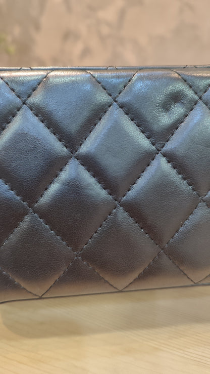 Chanel Quilted Lambskin Black Vanity  Microchipped