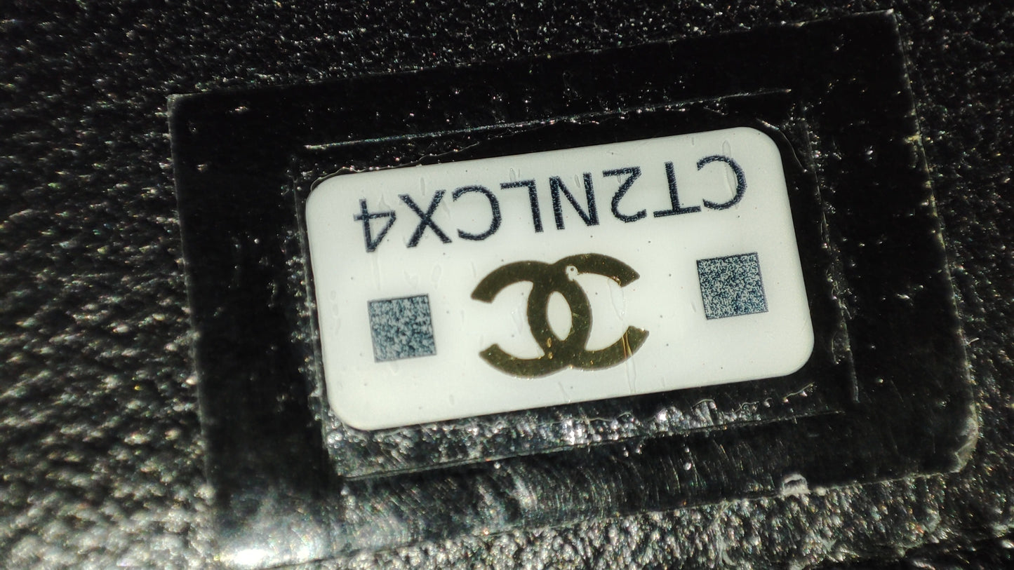 Chanel Quilted Lambskin Black Vanity  Microchipped