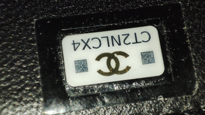 Chanel Quilted Lambskin Black Vanity  Microchipped