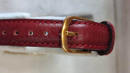 Cartier Louie Tank Red Leather 20mm Watch
