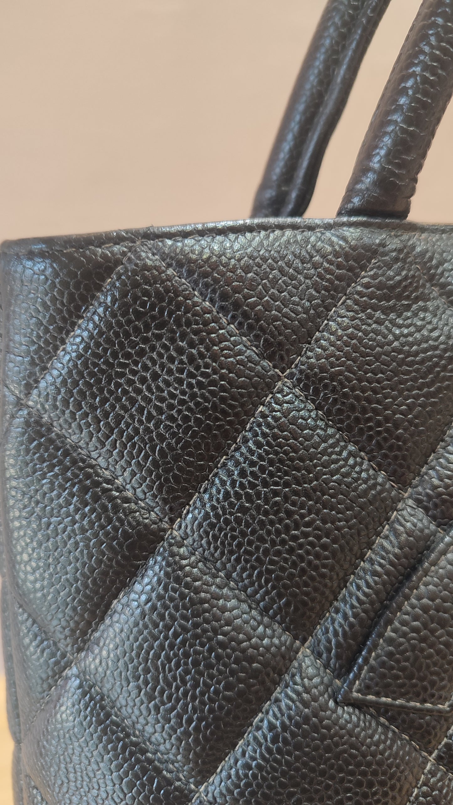 Chanel Medallion Black Caviar Series 7