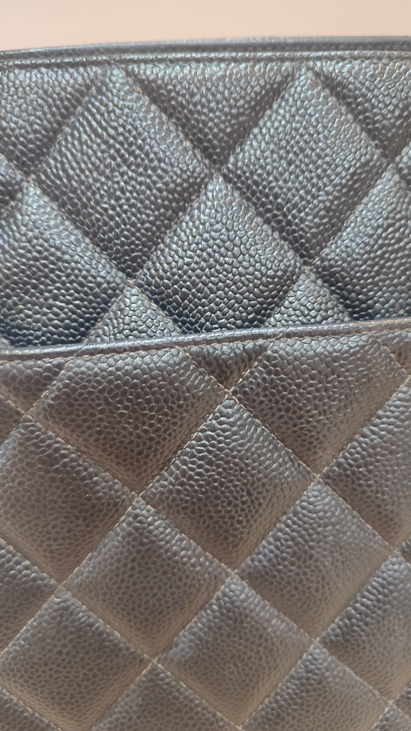 Chanel Medallion Black Caviar Series 7