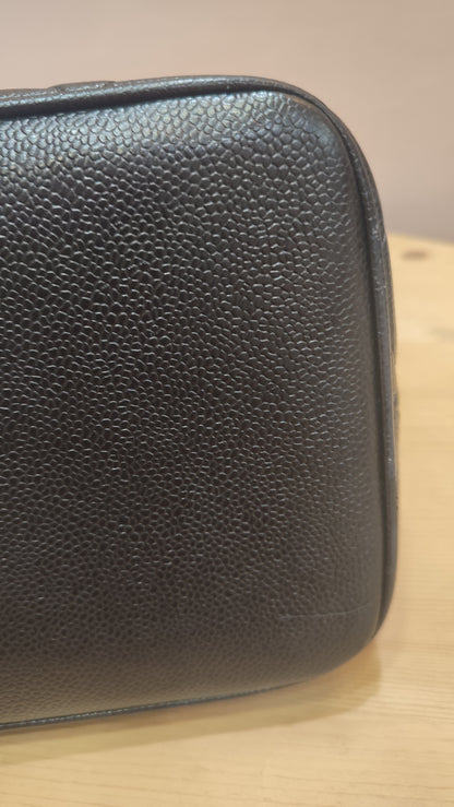 Chanel Medallion Black Caviar Series 7