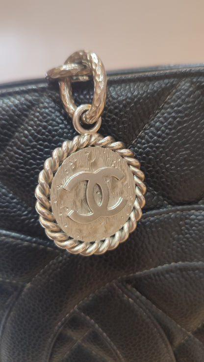 Chanel Medallion Black Caviar Series 7