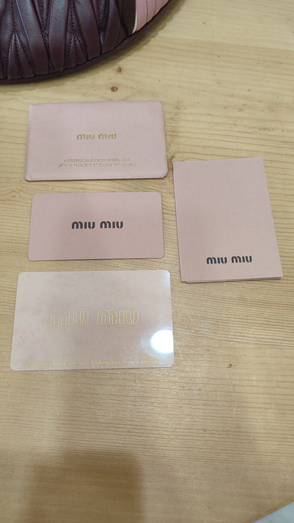 Miu Miu Matelasse Biker Waist Bag Tricolor