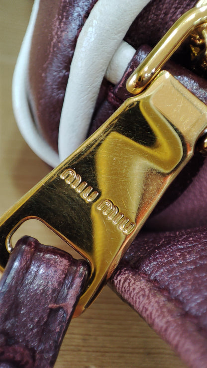 Miu Miu Matelasse Biker Waist Bag Tricolor