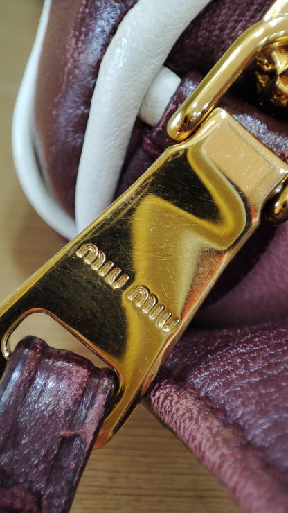 Miu Miu Matelasse Biker Waist Bag Tricolor