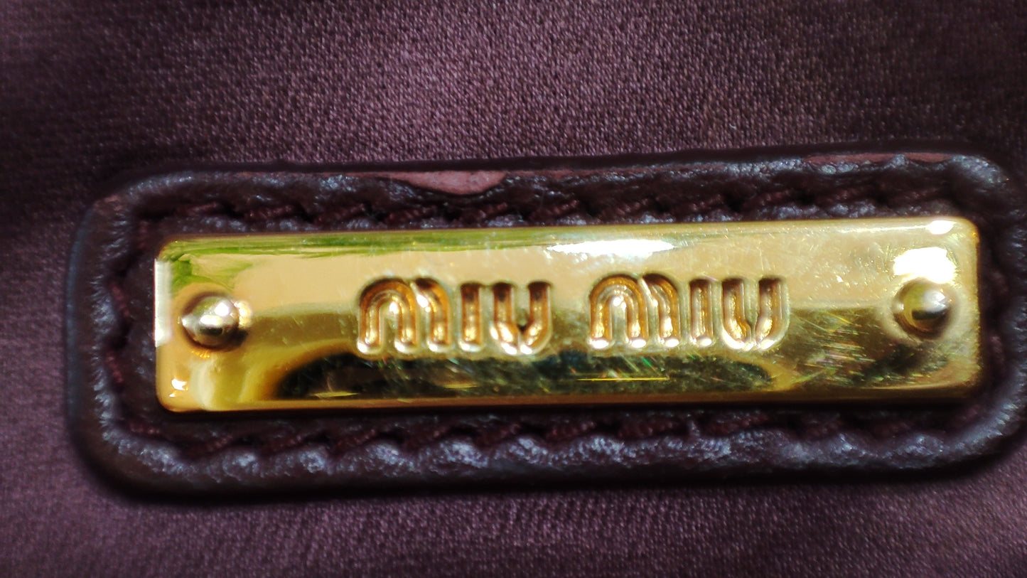 Miu Miu Matelasse Biker Waist Bag Tricolor