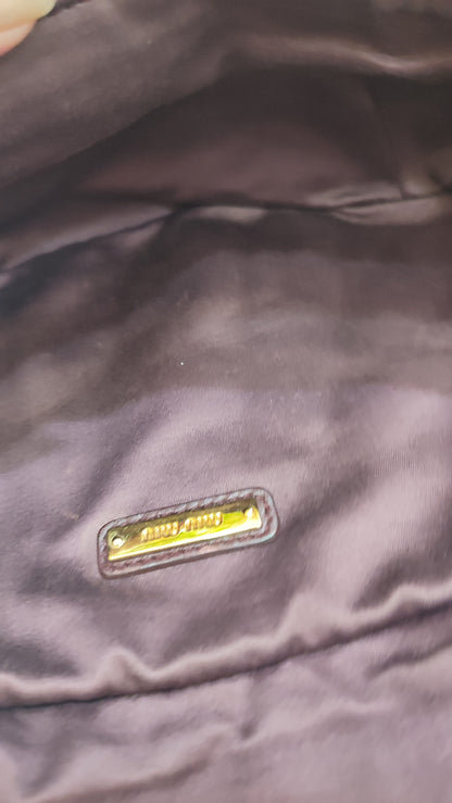 Miu Miu Matelasse Biker Waist Bag Tricolor