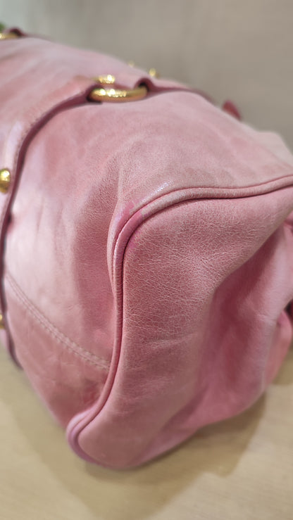 Miu Miu Pink Leather Bow Bag