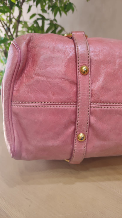 Miu Miu Pink Leather Bow Bag