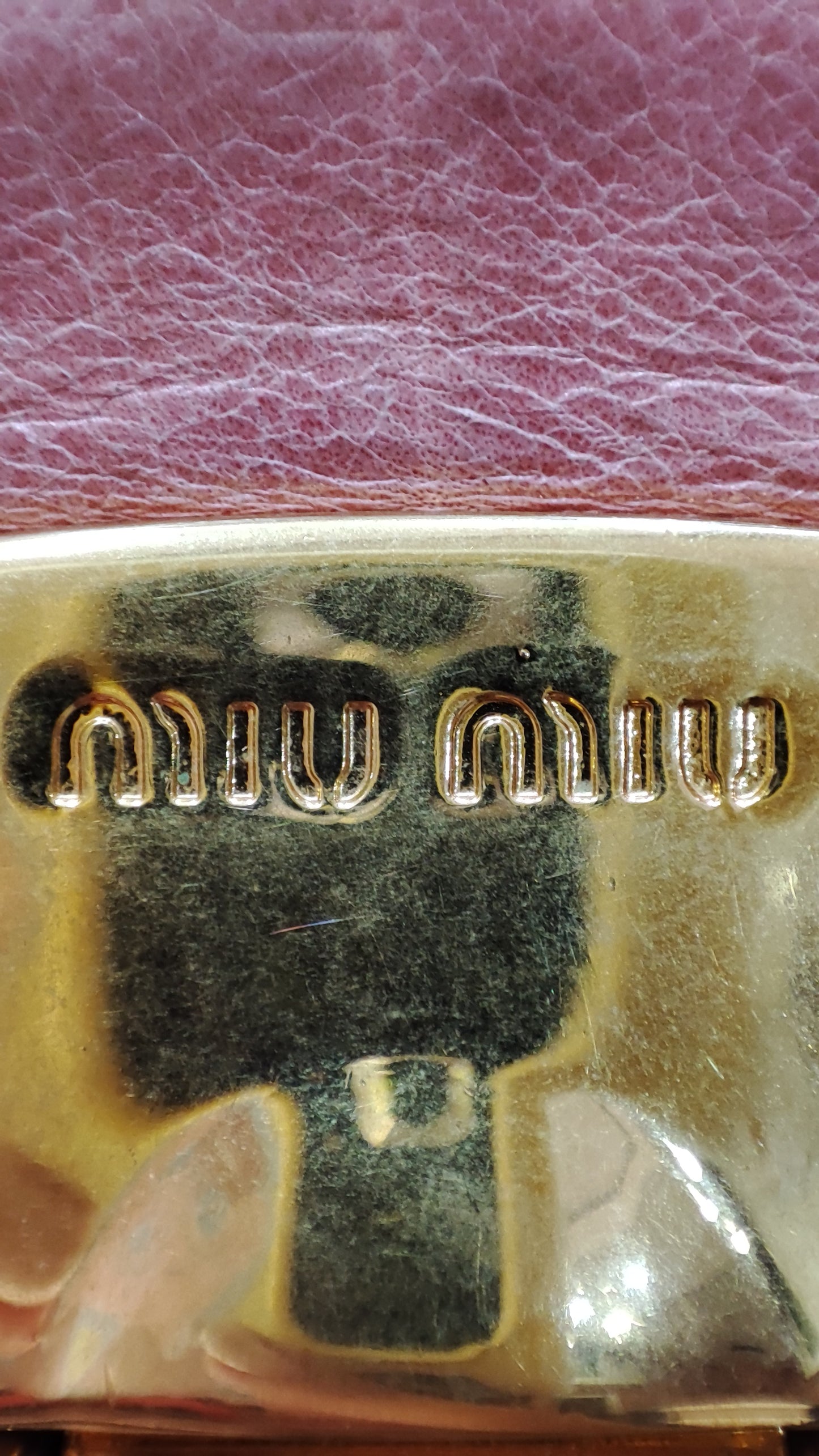 Miu Miu Pink Leather Bow Bag