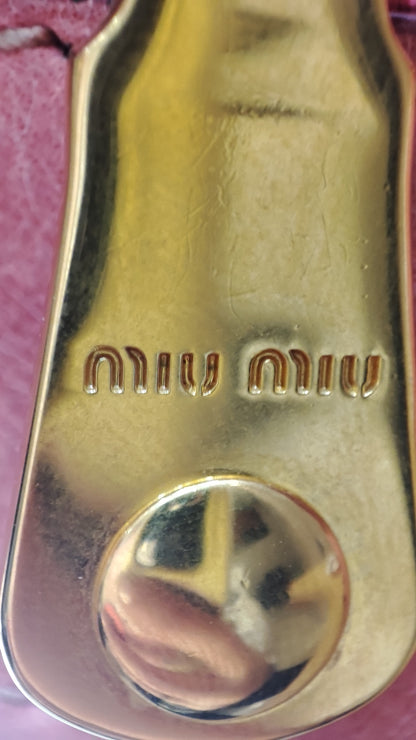 Miu Miu Pink Leather Bow Bag