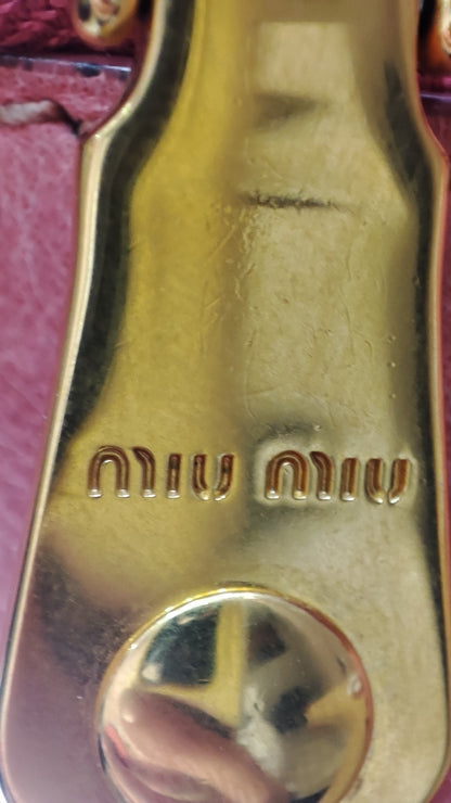 Miu Miu Pink Leather Bow Bag