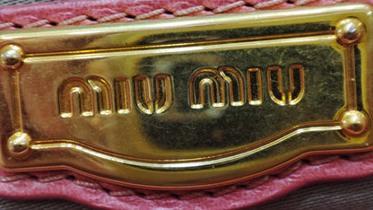 Miu Miu Pink Leather Bow Bag