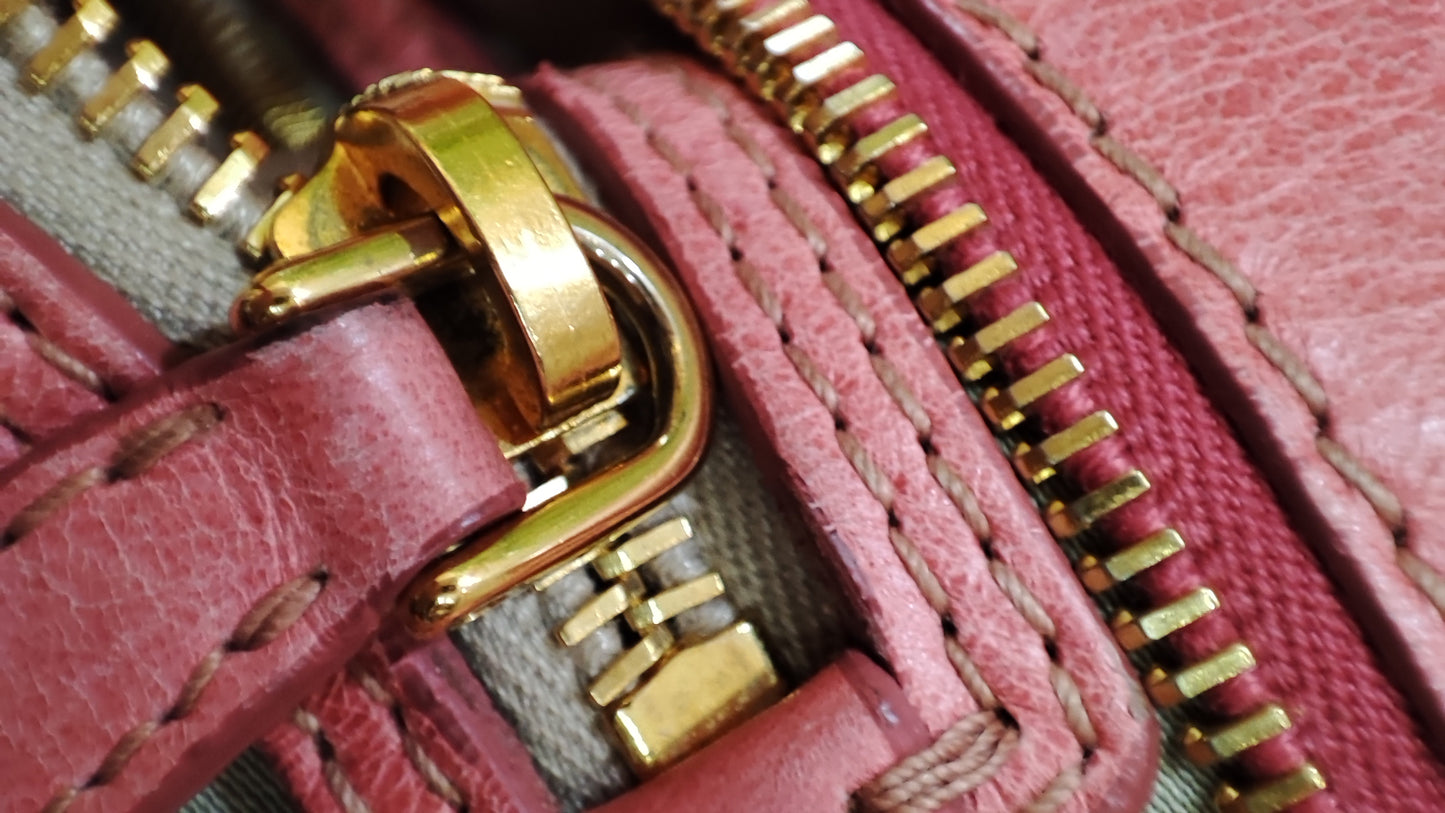 Miu Miu Pink Leather Bow Bag