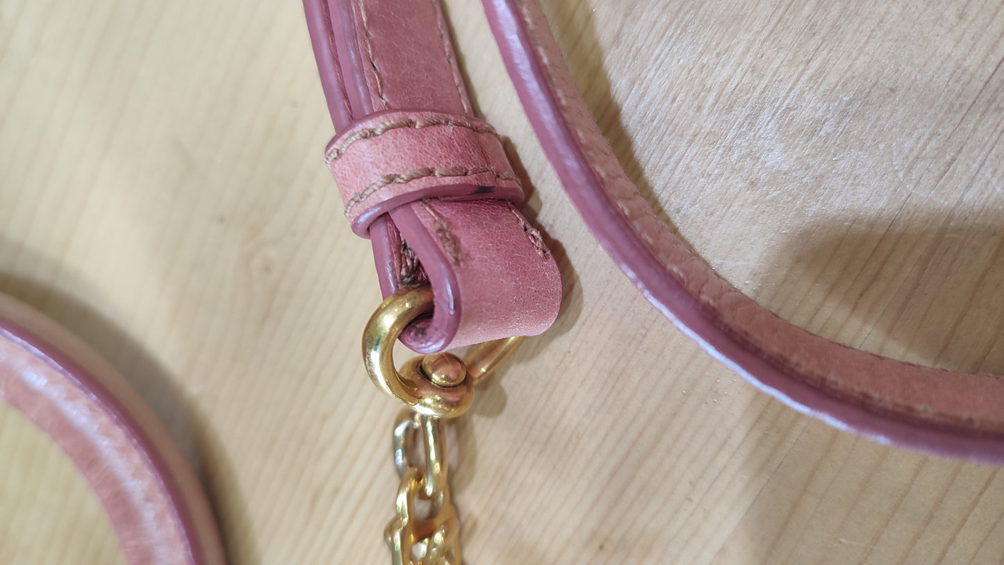 Miu Miu Pink Leather Bow Bag