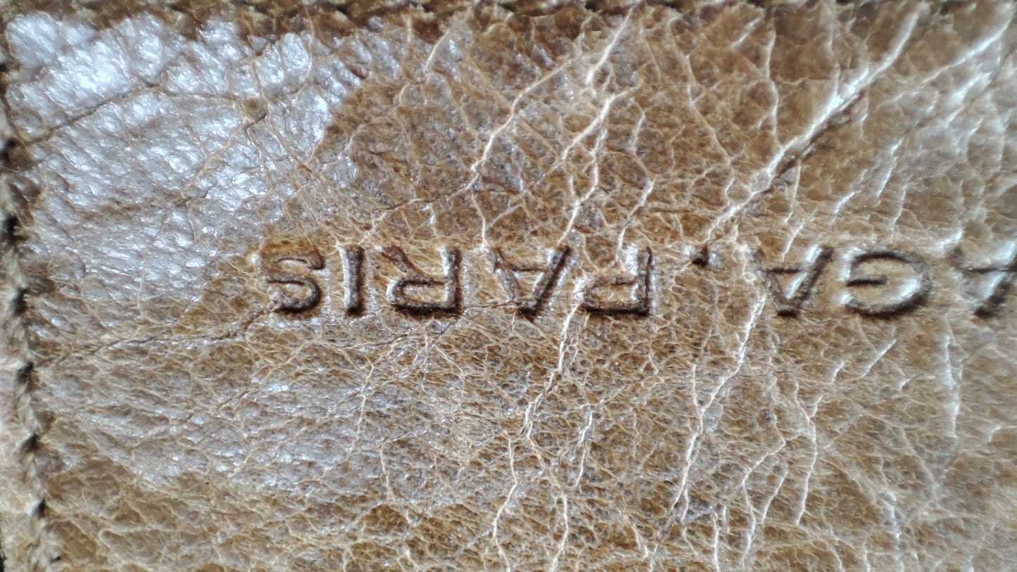 Balenciaga Motocross Brief Giant Chocolate Brown Bag