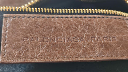 Balenciaga Motocross Brief Giant Chocolate Brown Bag