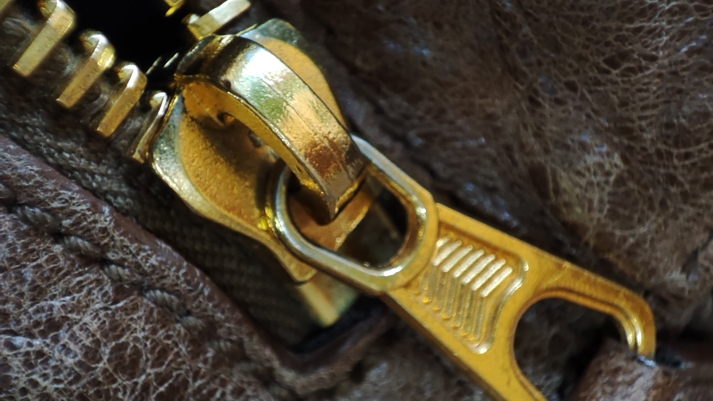 Balenciaga Motocross Brief Giant Chocolate Brown Bag