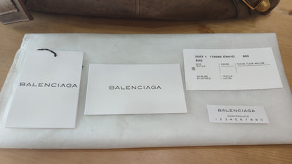 Balenciaga Motocross Brief Giant Chocolate Brown Bag