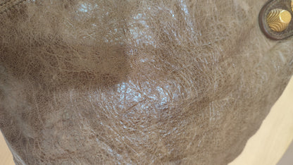 Balenciaga Motocross Brief Giant Chocolate Brown Bag