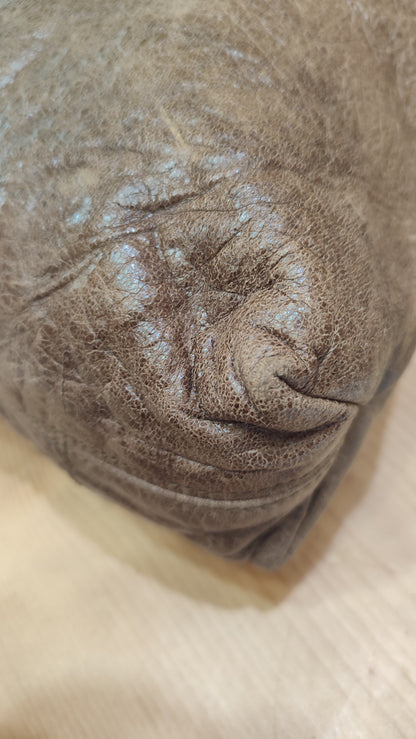 Balenciaga Motocross Brief Giant Chocolate Brown Bag