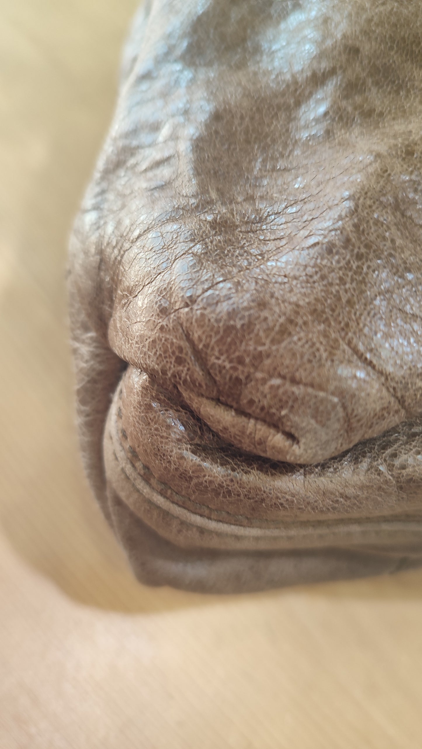 Balenciaga Motocross Brief Giant Chocolate Brown Bag