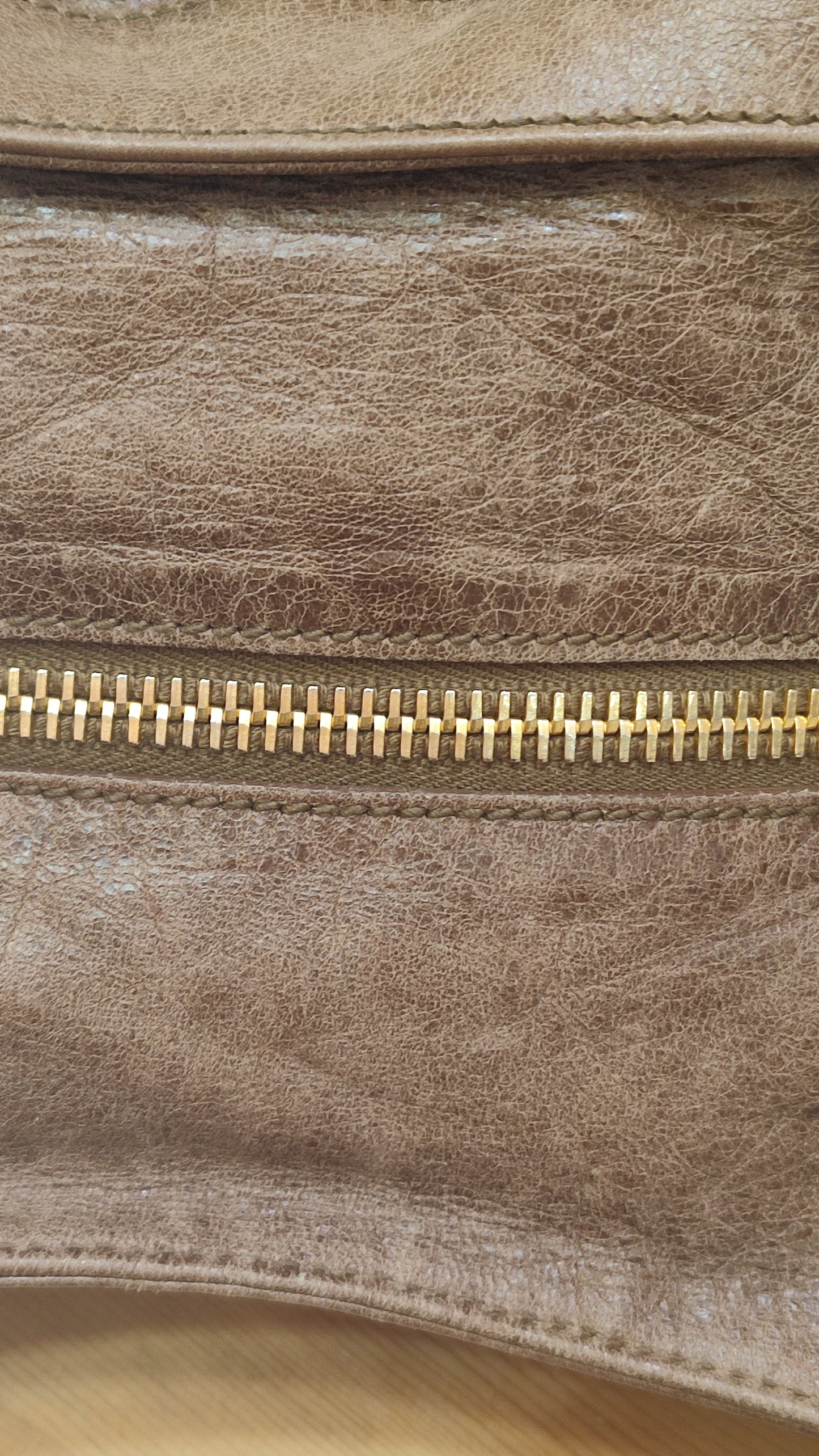 Balenciaga Motocross Brief Giant Chocolate Brown Bag